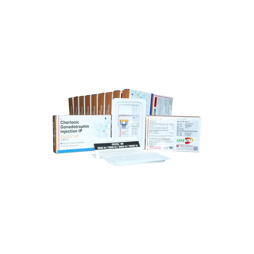 Ovigil 5000 iu - 1 VIAL (5000 IU + INJECTION MIX)