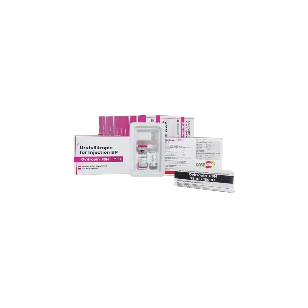 Ovitropin FSH 75IU - 1 VIAL (75 IU + INJECTION MIX)